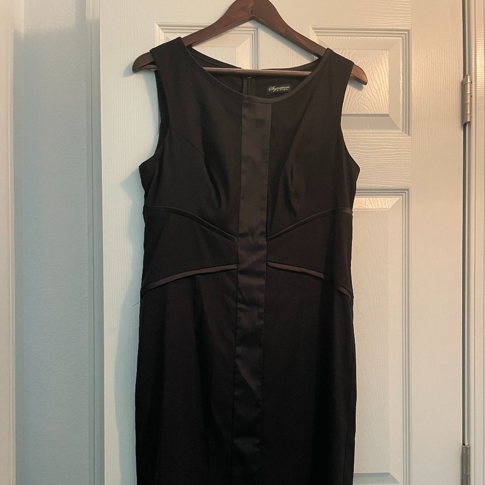 Beautiful MIdi Tuxedo Dress- Black